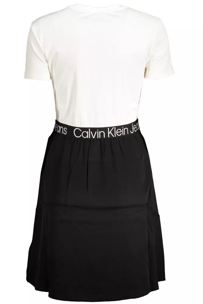 Calvin Klein White Polyester Dress