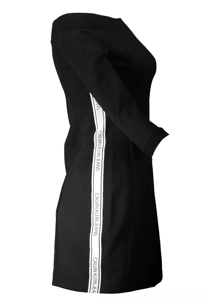 Calvin Klein Black Polyester Dress