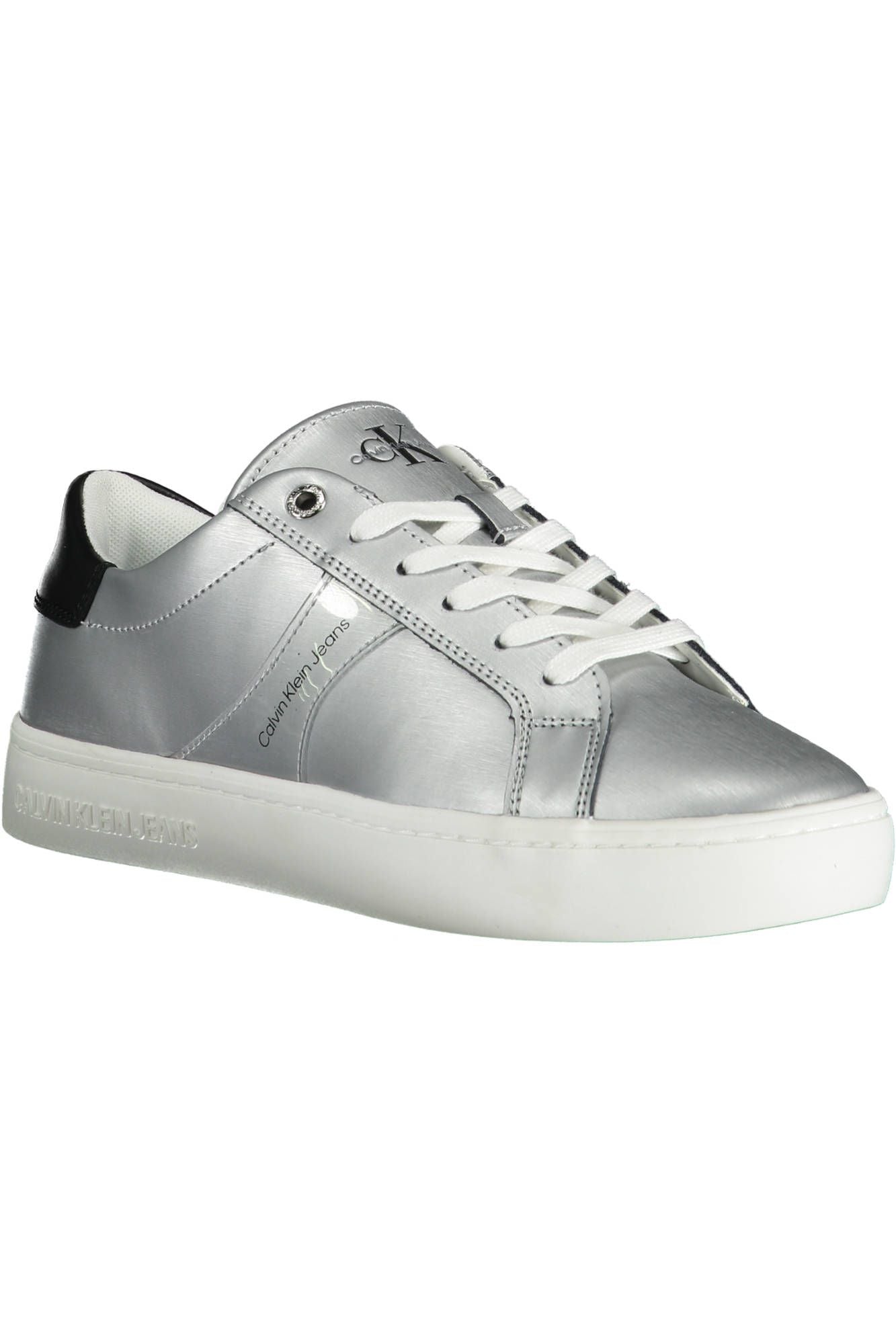 Calvin Klein Silver Cotton Sneaker