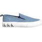 Calvin Klein Light Blue Cotton Sneaker