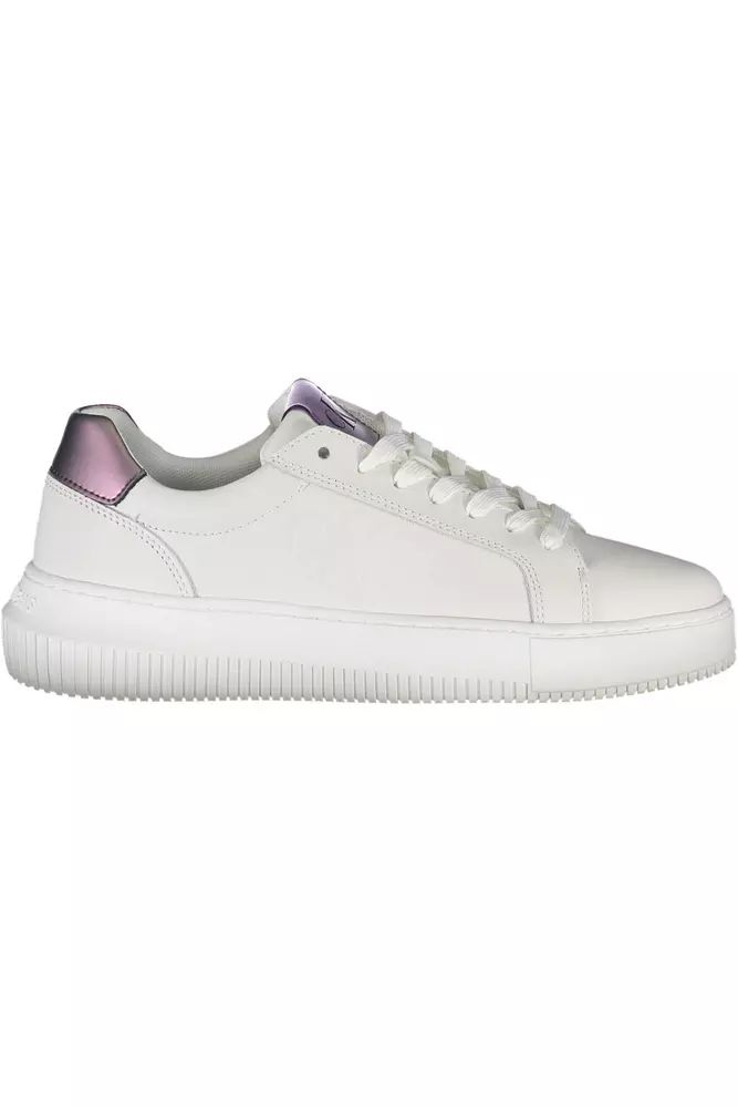 Calvin Klein White Polyester Sneaker