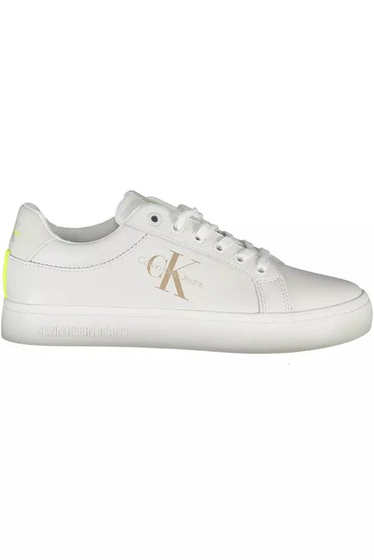 Calvin Klein White Polyester Sneaker