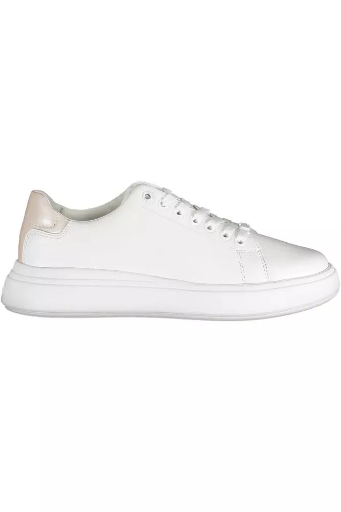 Calvin Klein White Polyester Sneaker