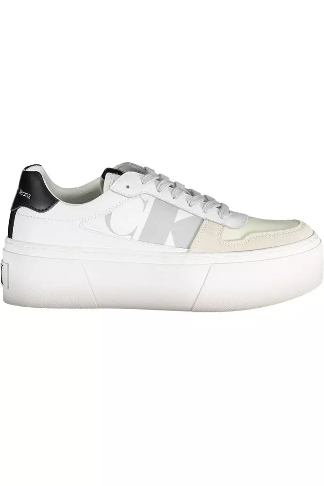 Calvin Klein White Polyester Sneaker