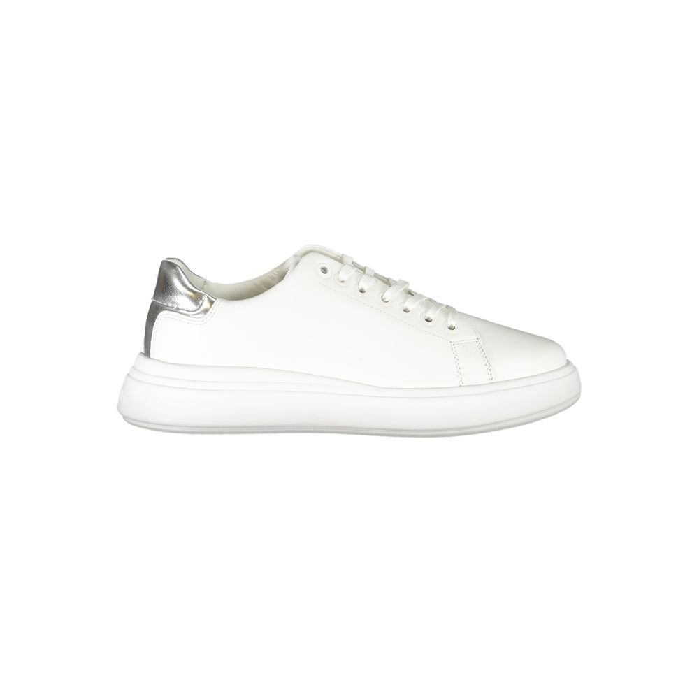 Calvin Klein White Polyester Sneaker