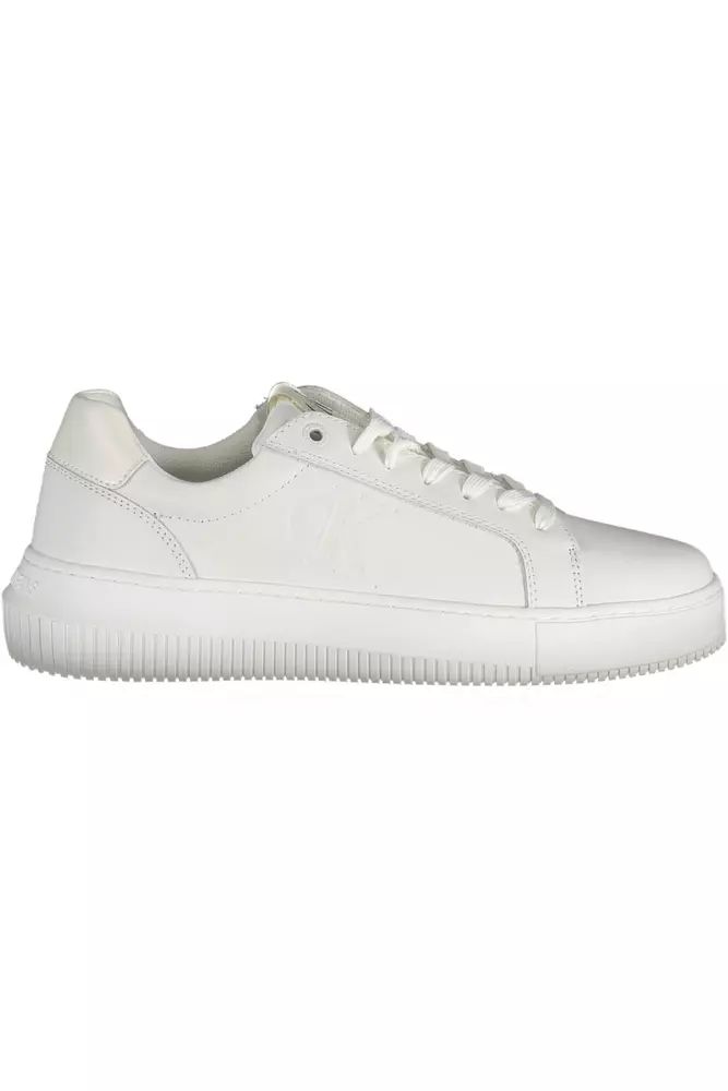 Calvin Klein White Polyester Sneaker