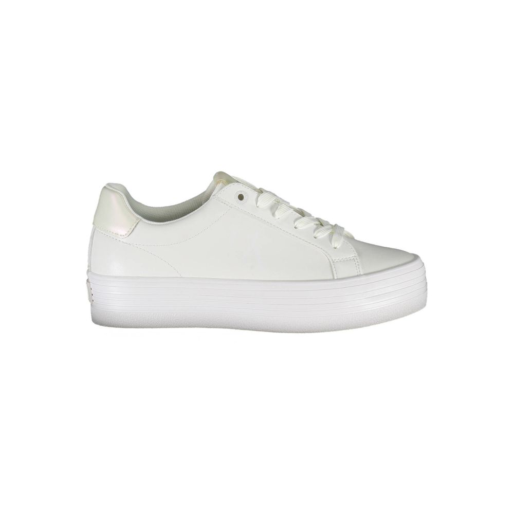 Calvin Klein White Polyester Sneaker