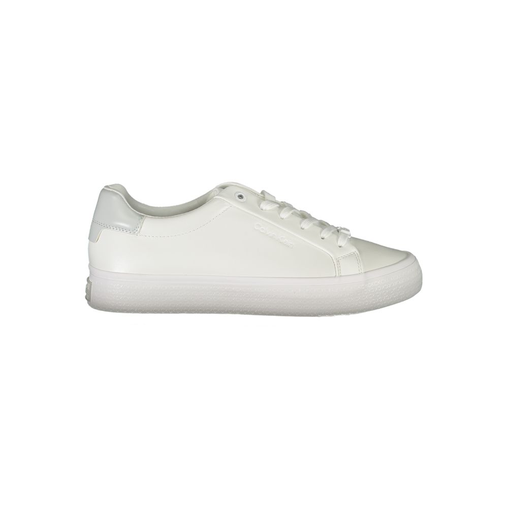 Calvin Klein White Polyester Sneaker