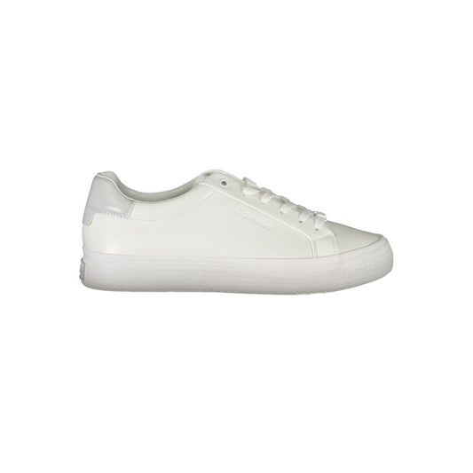 Calvin Klein White Polyester Sneaker