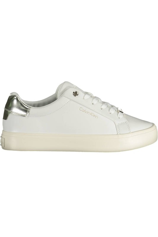 Calvin Klein White Polyester Sneaker