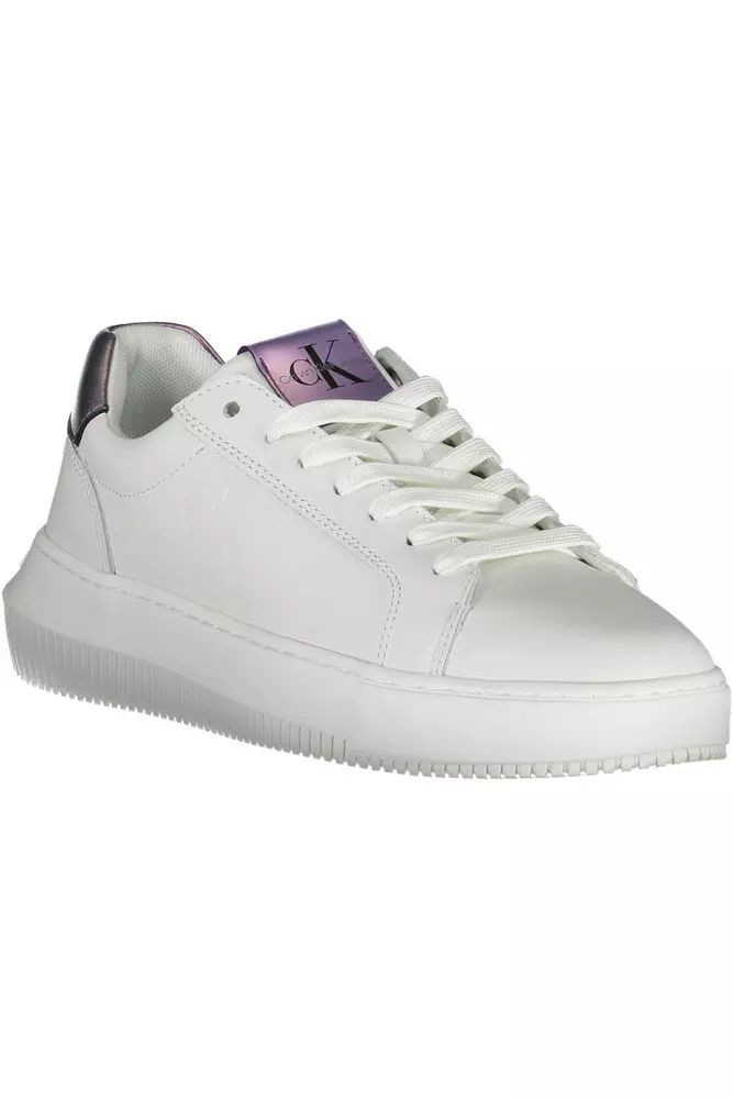 Calvin Klein White Polyester Sneaker