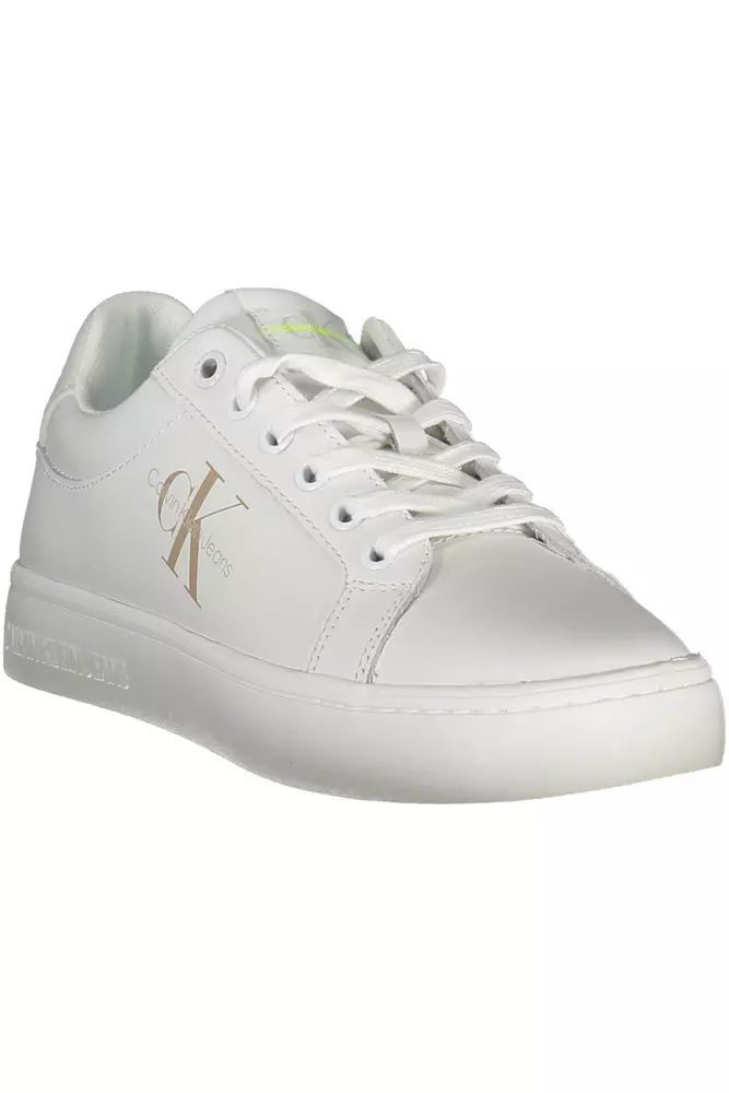 Calvin Klein White Polyester Sneaker