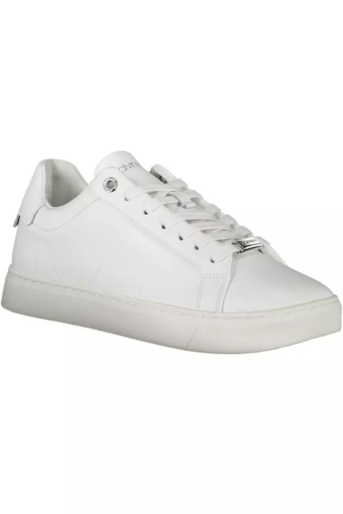 Calvin Klein White Polyester Sneaker