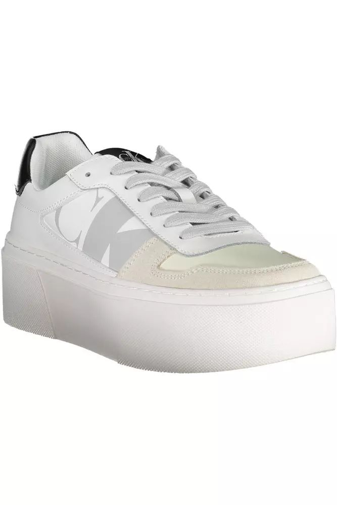 Calvin Klein White Polyester Sneaker