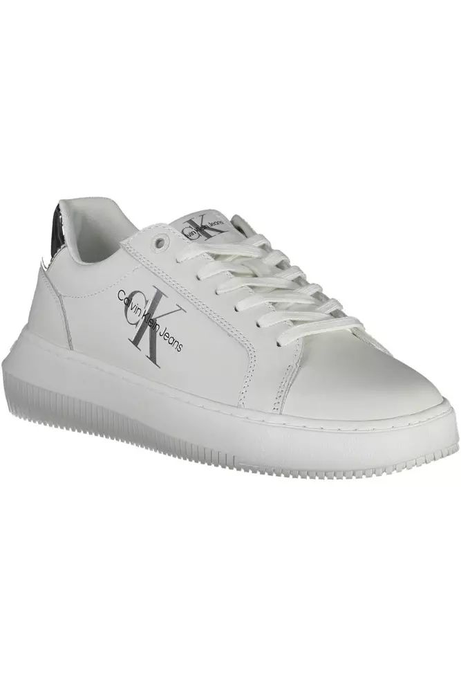 Calvin Klein White Polyester Sneaker