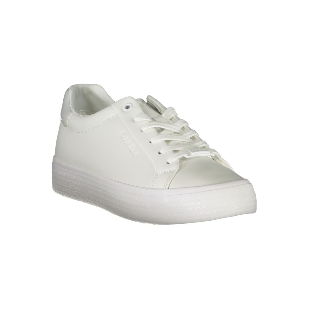 Calvin Klein White Polyester Sneaker