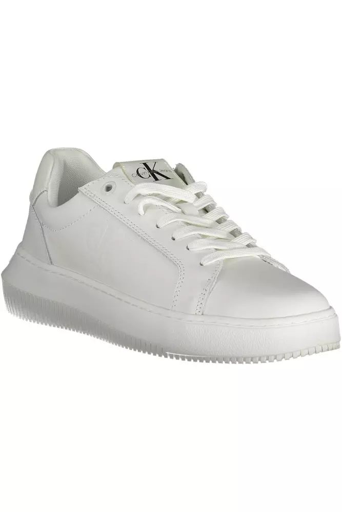 Calvin Klein White Polyester Sneaker