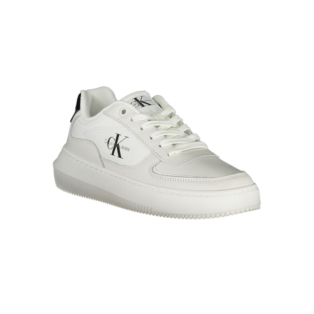 Calvin Klein White Polyester Sneaker