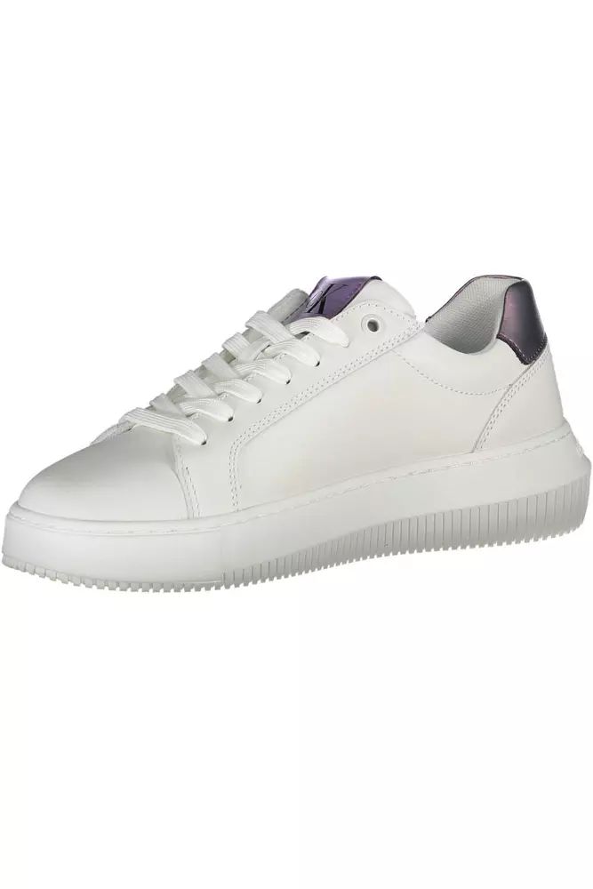 Calvin Klein White Polyester Sneaker