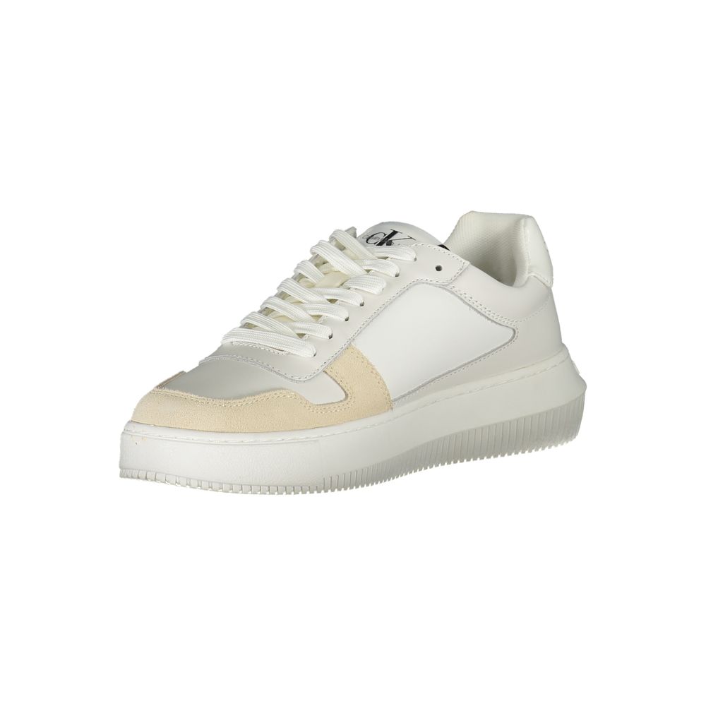 Calvin Klein White Polyester Sneaker