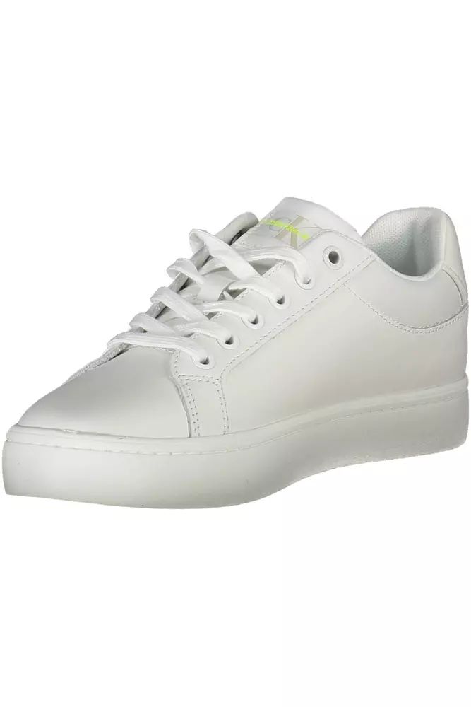 Calvin Klein White Polyester Sneaker