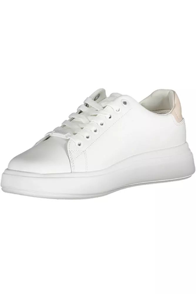 Calvin Klein White Polyester Sneaker