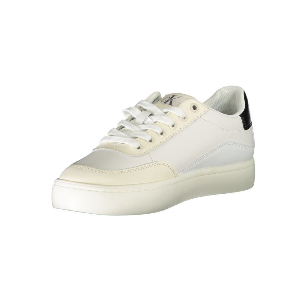 Calvin Klein White Polyester Sneaker