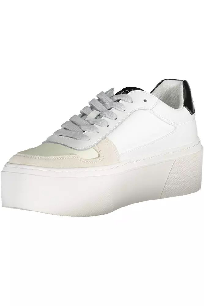 Calvin Klein White Polyester Sneaker