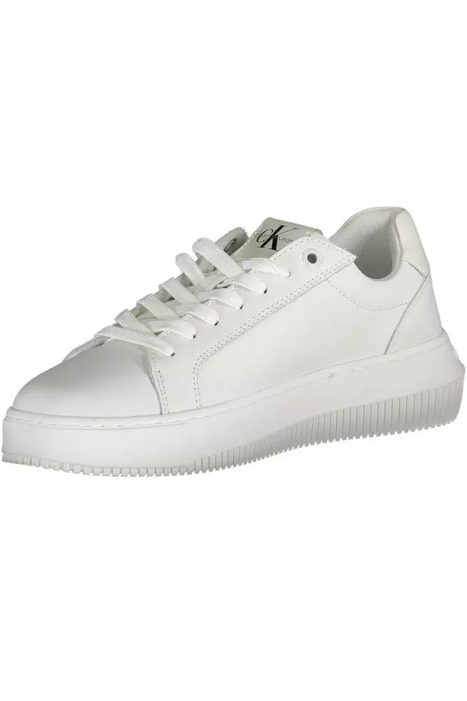 Calvin Klein White Polyester Sneaker