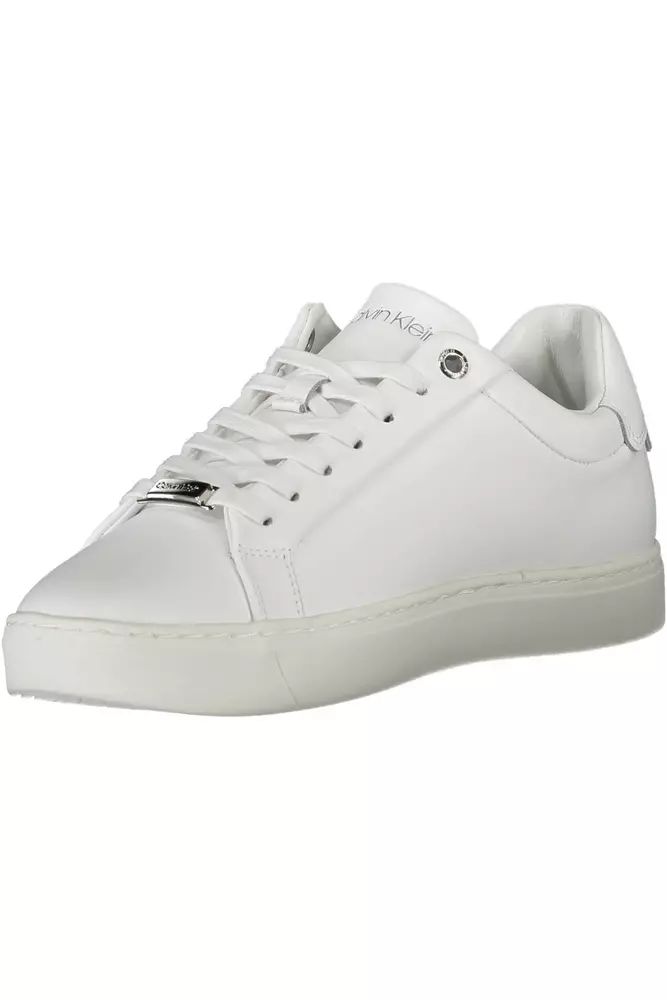 Calvin Klein White Polyester Sneaker