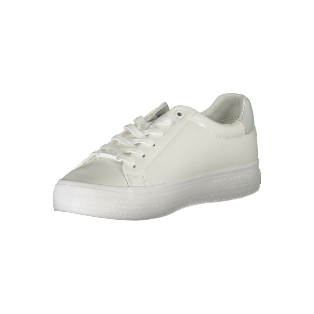 Calvin Klein White Polyester Sneaker