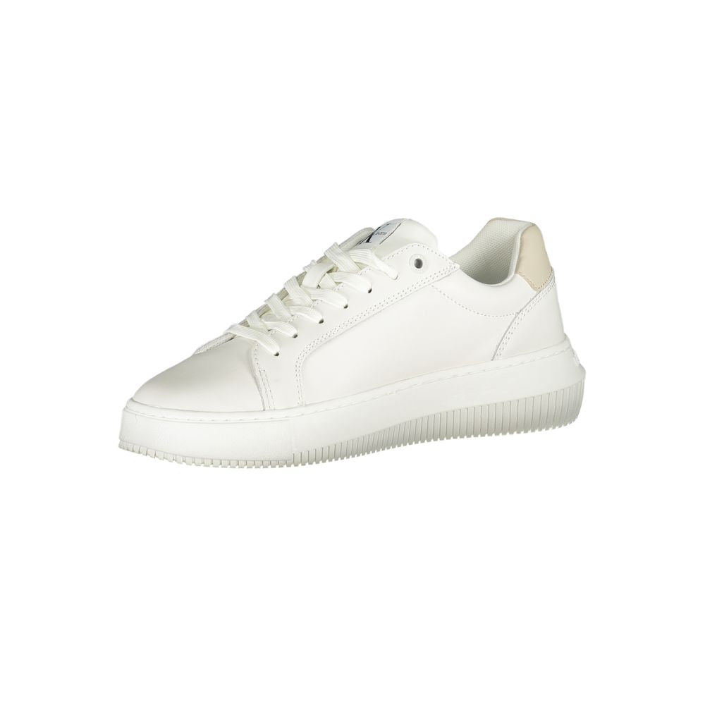 Calvin Klein White Polyester Sneaker