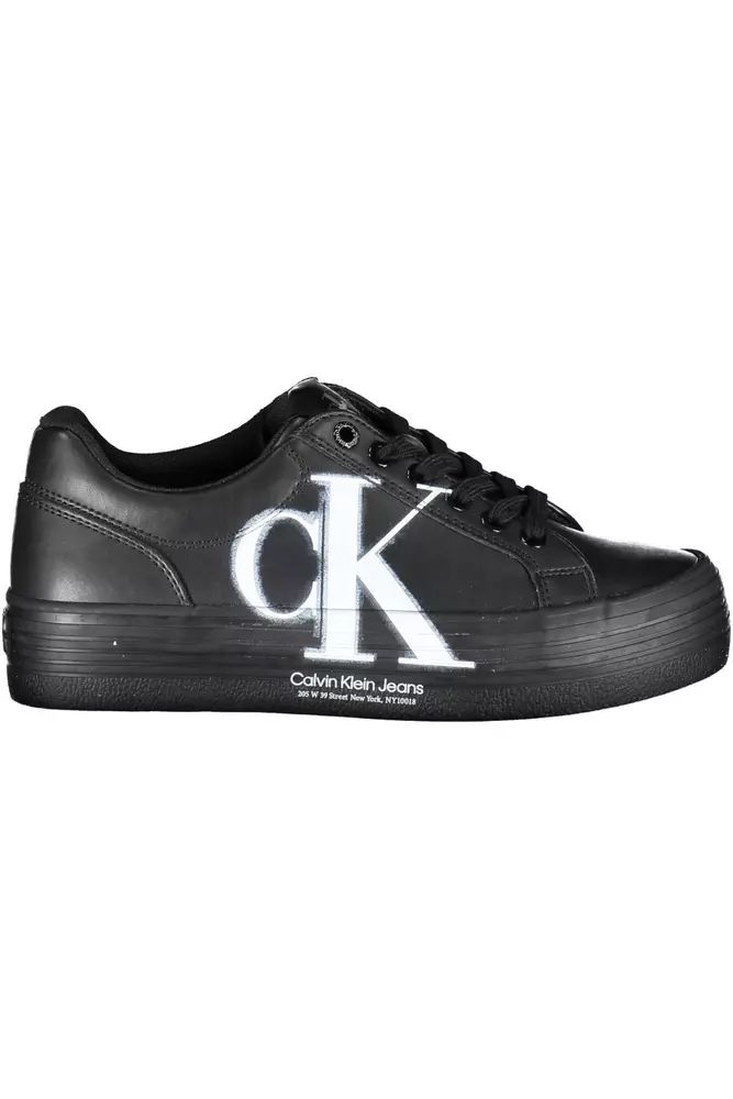 Calvin Klein Black Polyester Sneaker