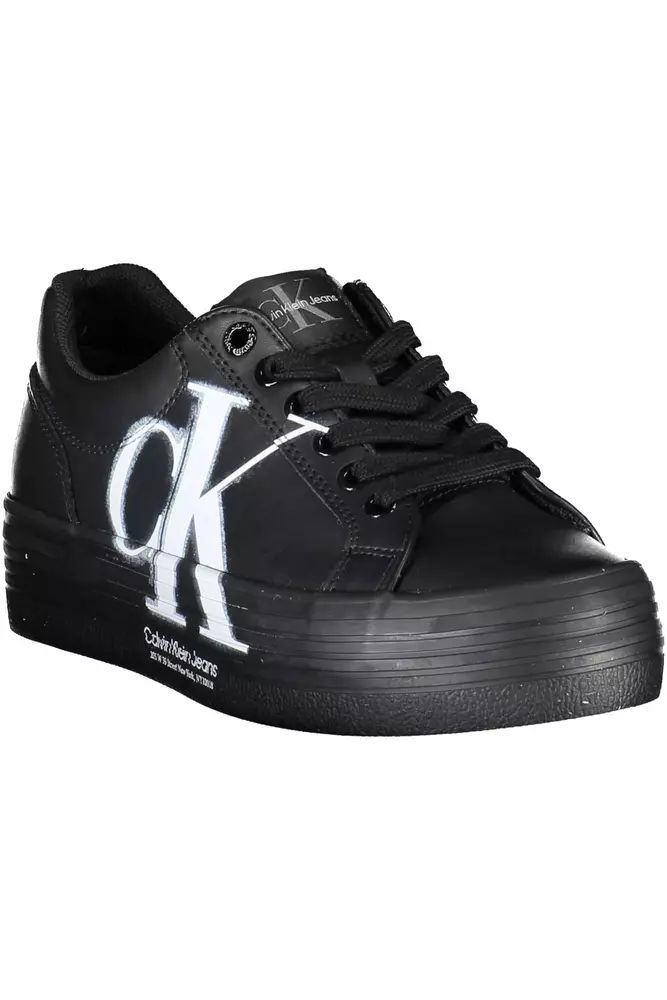 Calvin Klein Black Polyester Sneaker