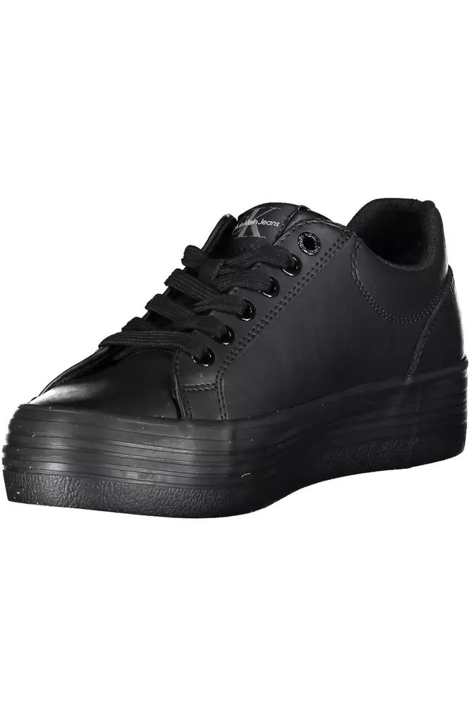 Calvin Klein Black Polyester Sneaker