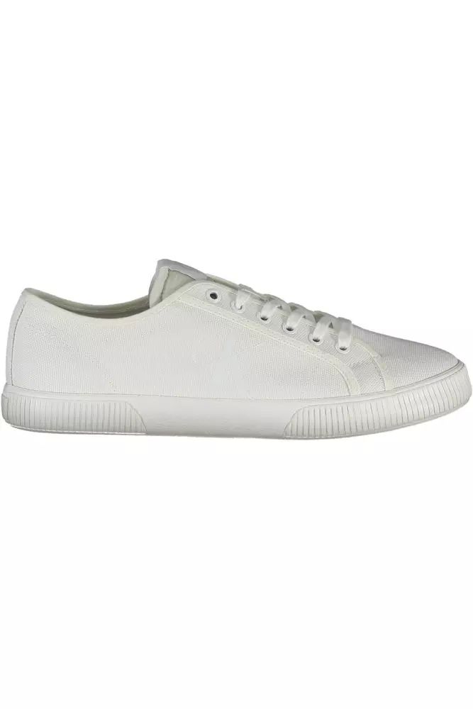 Calvin Klein White Cotton Sneaker