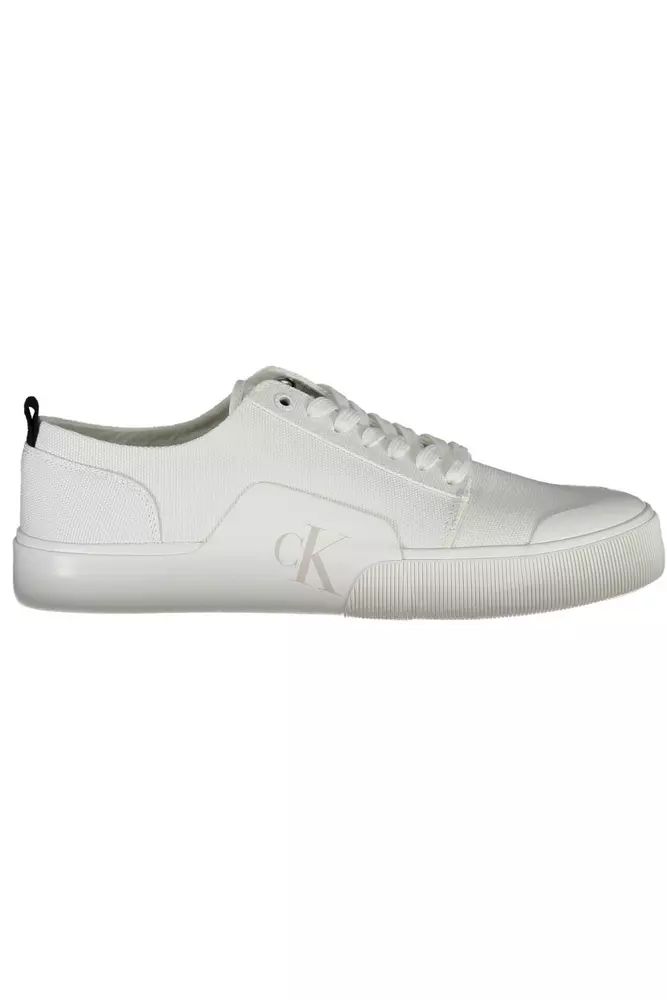 Calvin Klein White Cotton Sneaker