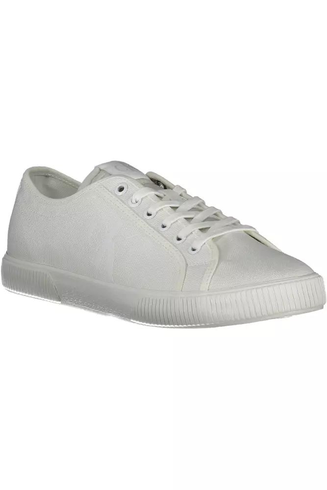 Calvin Klein White Cotton Sneaker