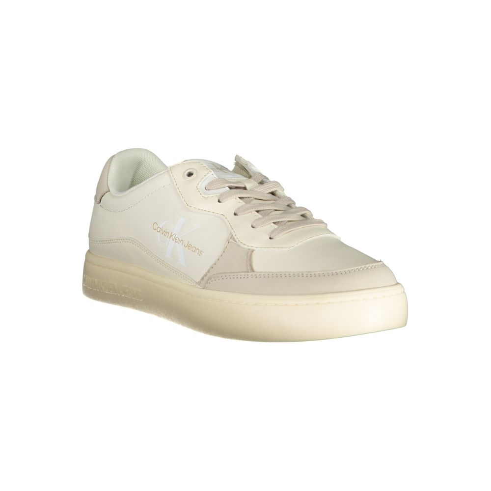 Calvin Klein White Polyester Sneaker