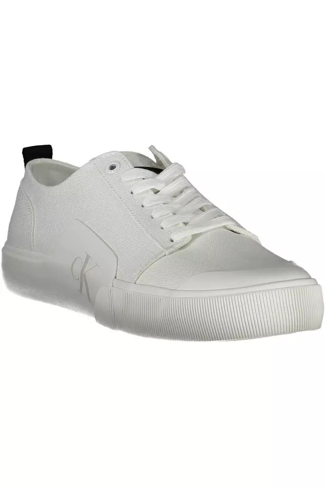 Calvin Klein White Cotton Sneaker