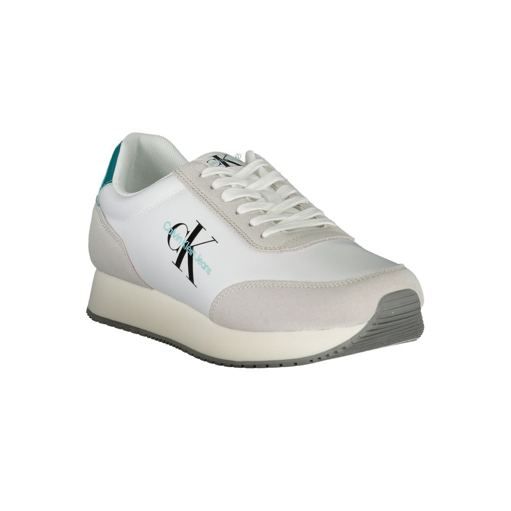 Calvin Klein White Polyester Sneaker