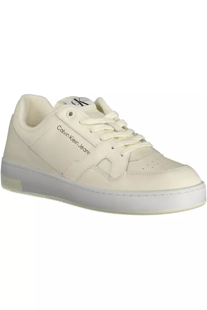 Calvin Klein White Polyester Sneaker