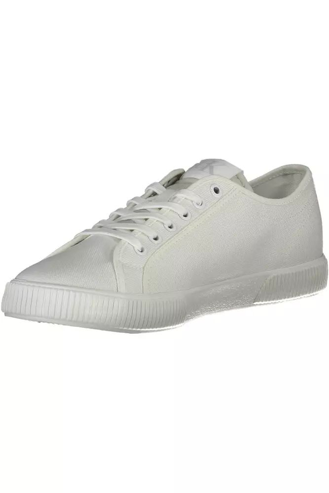 Calvin Klein White Cotton Sneaker