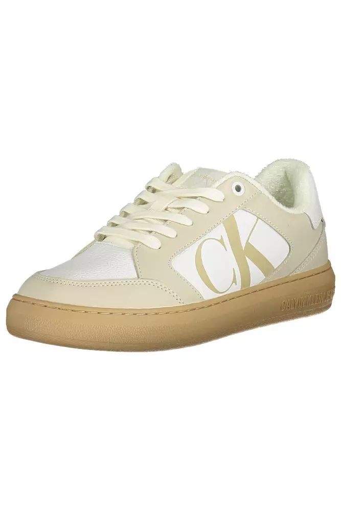 Calvin Klein White Polyester Sneaker