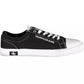 Calvin Klein Elegant Black Sneakers with Contrasting Sole