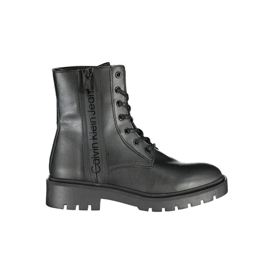 Calvin Klein Black Polyester Boot