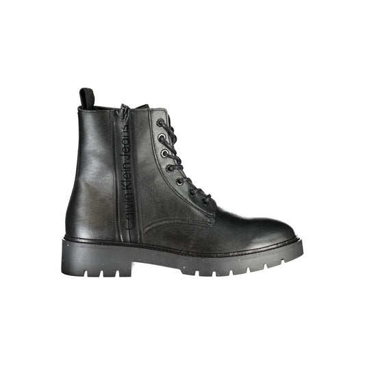 Calvin Klein Black Polyester Boot