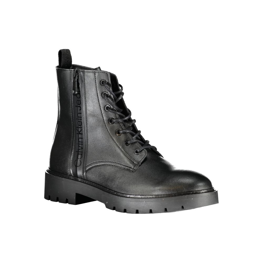 Calvin Klein Black Polyester Boot