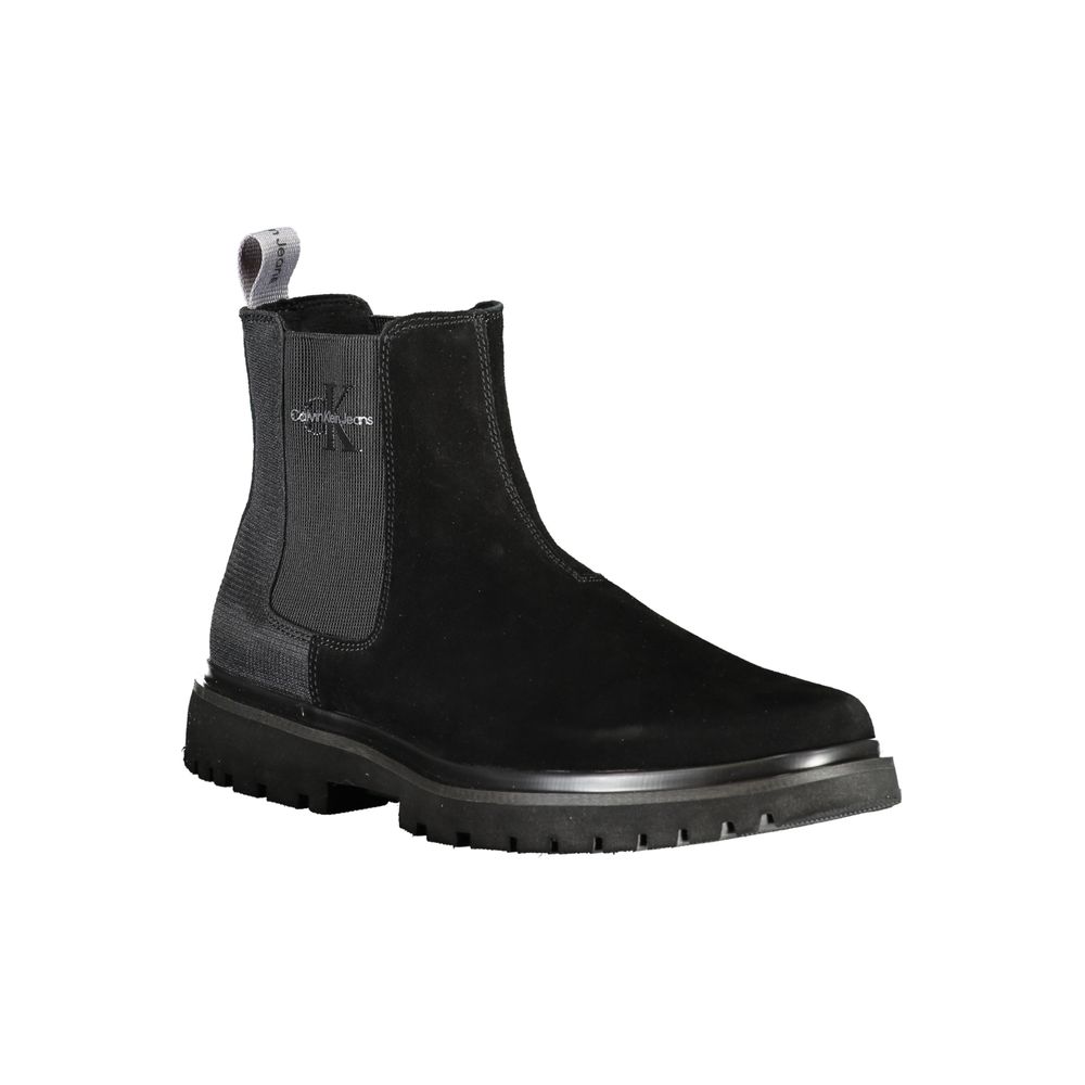 Calvin Klein Black Polyester Boot