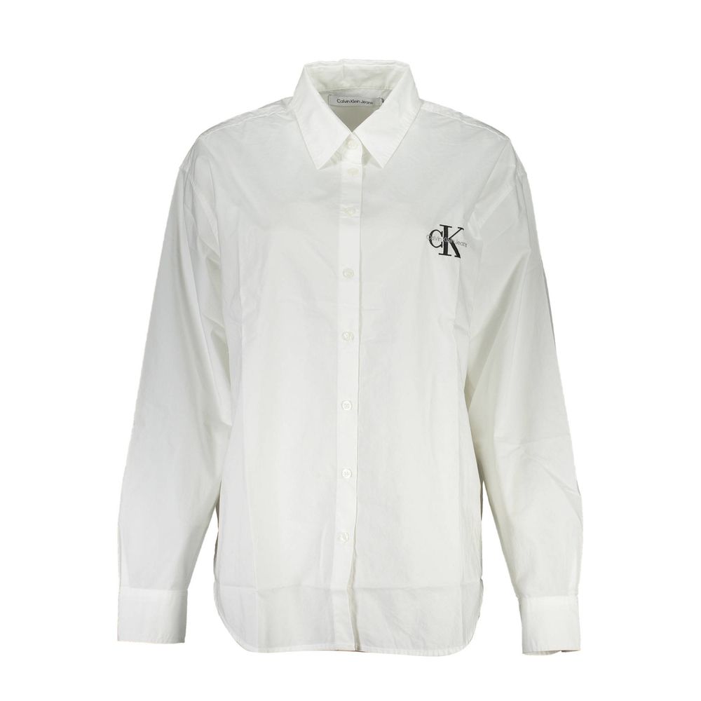 Calvin Klein White Cotton Shirt